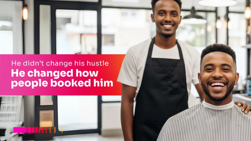 Best ways to promote a business in Ethiopia. Barber using Gebeya Jitume to get booked and grow a local service business.