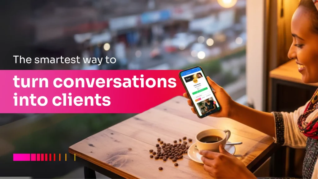 Gebeya Jitume WhatsApp integration: turn conversations into clients in Africa.