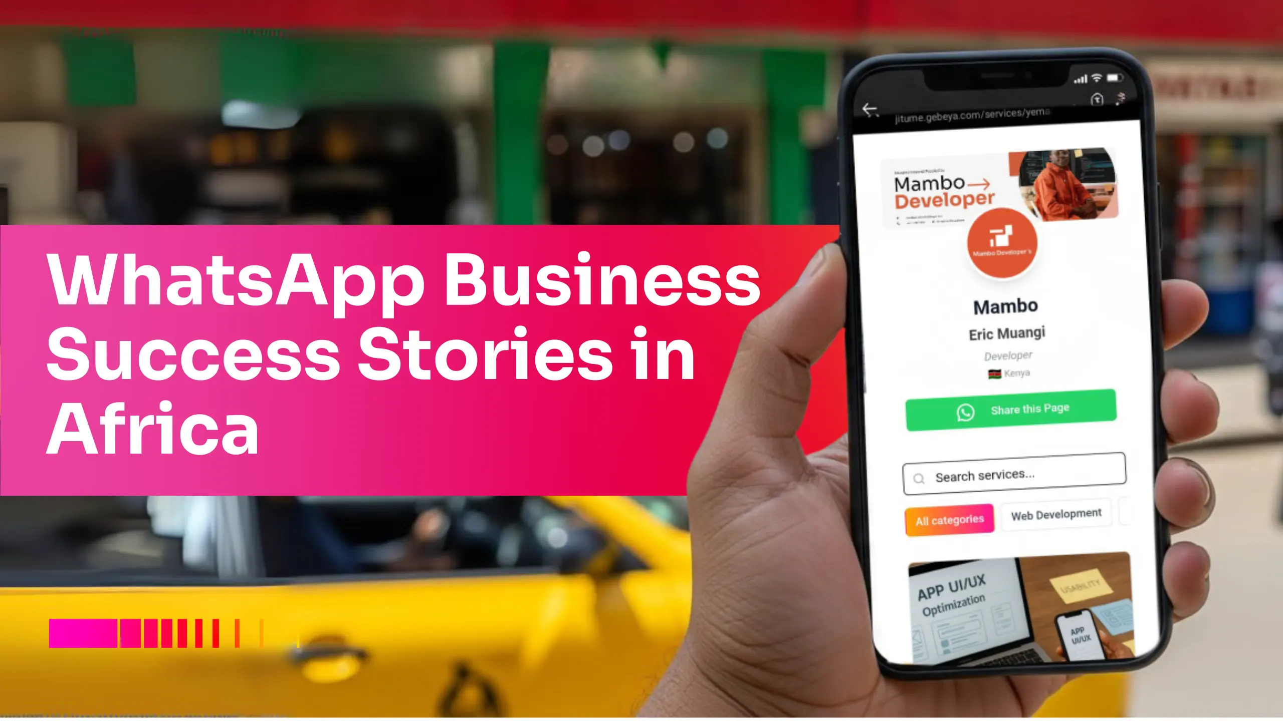 WhatsApp Business Success Stories in Africa with Gebeya Jitume client booking.